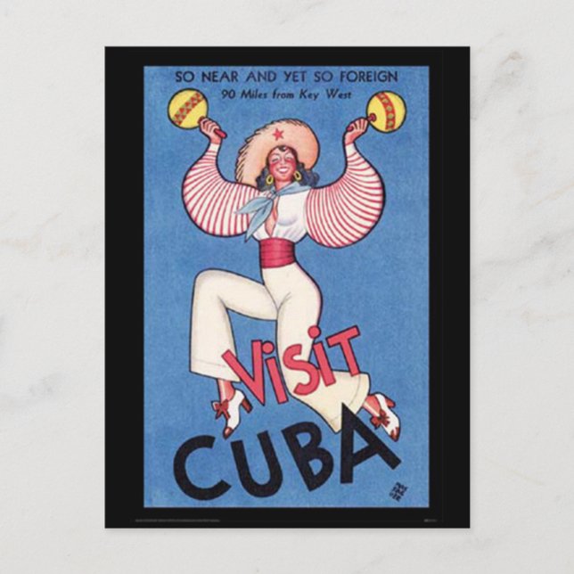 Cartão Postal Vintage Cuba - (Frente)