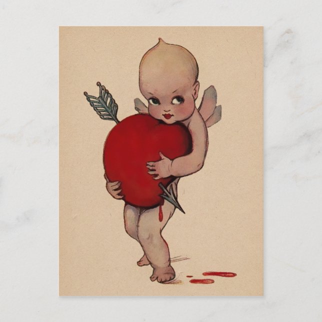 Cartão Postal Vintage Cupid (Frente)
