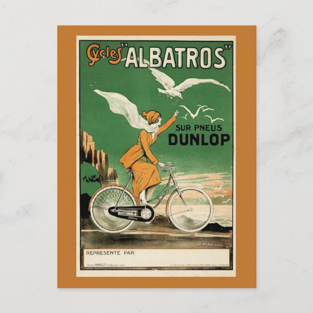 Cartão Postal Vintage Cycle Albatros (Frente)