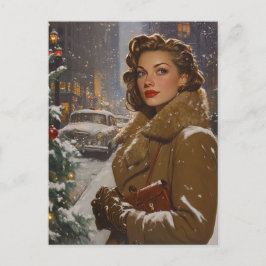 Cartão Postal Vintage Cyristmas