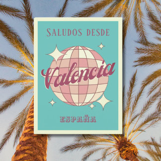 Cartão postal Vintage da Espanha Valenciana España