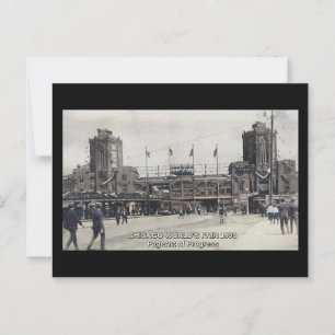 Cartão Postal Vintage da Feira Mundial de Chicago de 1933 inspir