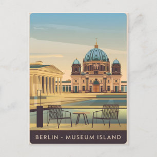 Cartão Postal Vintage da Ilha do Museu de Berlim