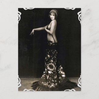 Cartão postal Vintage da Showgirl Vaudville