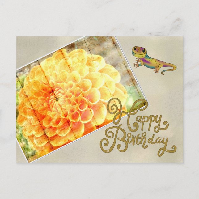 Cartão Postal Vintage Dalie (Frente)