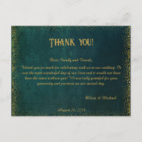 Vintage Dark Green Wedk - Obrigado