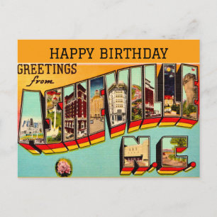 Cartão postal vintage de Asheville NC