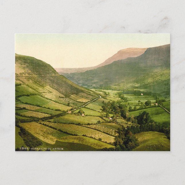 Cartão Postal Vintage de Ireland County Antrim (Frente)