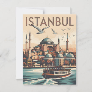 Cartão Postal Vintage de Istambul