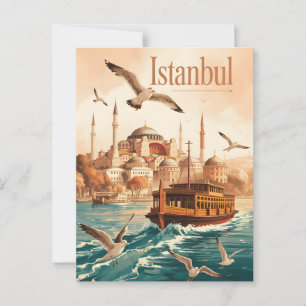 Cartão Postal Vintage de Istambul