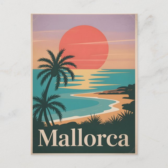 Cartão Postal Vintage de Maiorca (Frente)