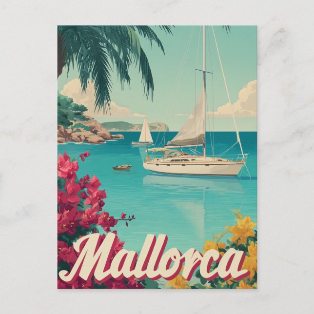 Cartão Postal Vintage de Maiorca (Frente)