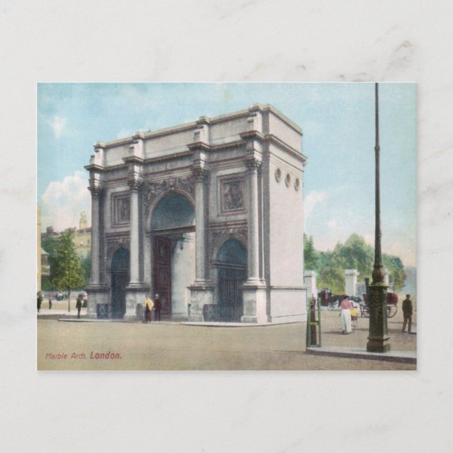 Cartão postal Vintage de Marble Arch London (Frente)