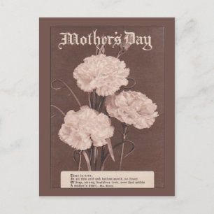 Cartão postal Vintage de réplica, Dia de as mães