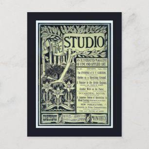 Cartão postal Vintage de réplica, O Studio, cobrir
