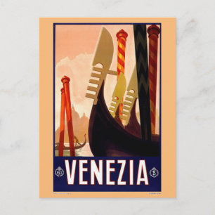 Cartão postal vintage de Venezia