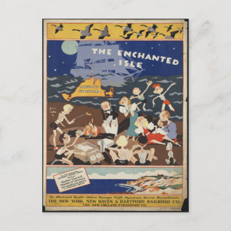 Cartão postal vintage de viagem de Martha's Vineya