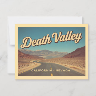 Cartão Postal Vintage Death Valley Viagem