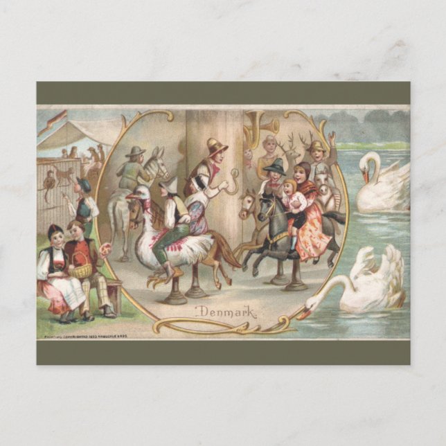 Cartão Postal Vintage Denmark (Frente)