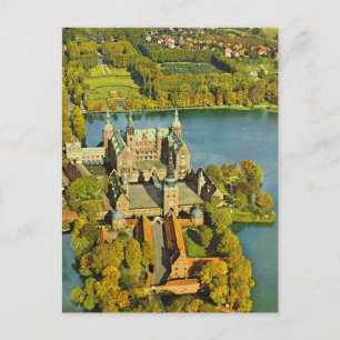 Cartão Postal Vintage Denmark, Fredericksburg, Castle