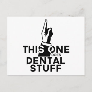 Cartão Postal Vintage Dental Engraçado - Higienista Dentista Es