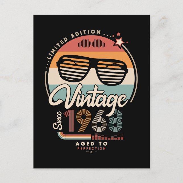 Cartão Postal Vintage desde 1968 (Frente)