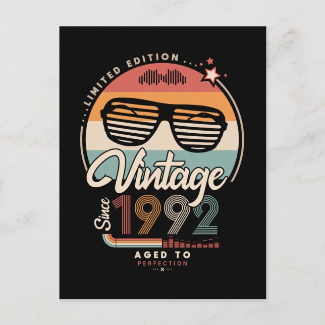 Cartão Postal Vintage desde 1992 (Frente)