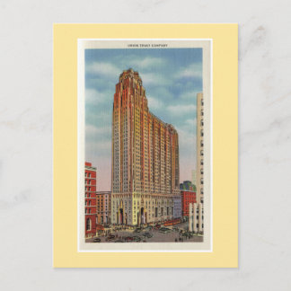Cartão Postal Vintage Detroit Union Trust Company