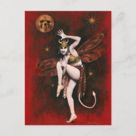 Cartão Postal Vintage Devil Lady Postcard