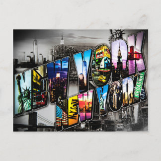 Cartão Postal Vintage do Cartão-postal de Nova Iorque