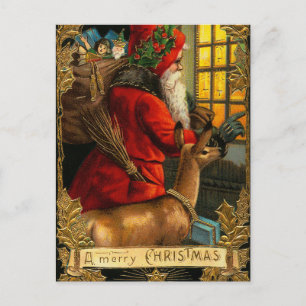 Cartão postal vintage do Papai Noel
