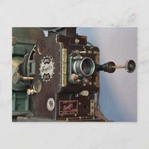 Cartão Postal Vintage do projetor de teatro simples