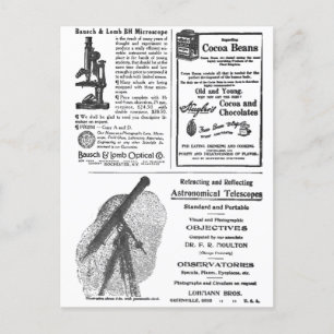 Cartão Postal Vintage do século 19 Publicidade Jornal Fab Divert