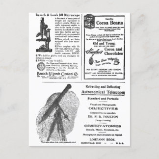 Cartão Postal Vintage do século 19 Publicidade Jornal Fab Divert