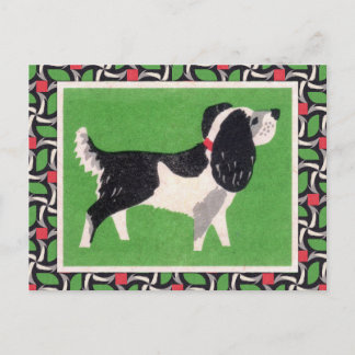 Cartão Postal Vintage Dog Art