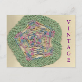 Cartão postal Vintage Doily