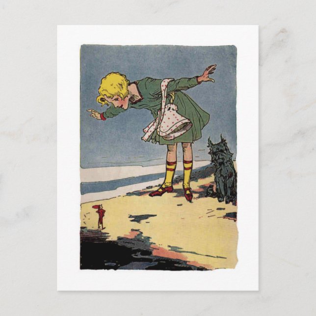 Cartão Postal Vintage Dorothy e Toto (Frente)