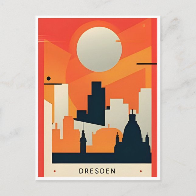 Cartão Postal vintage Dresden Germany Viagem allemagne (Frente)