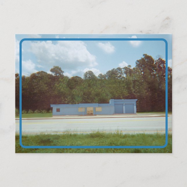 Cartão postal Vintage Drive Thru (Frente)