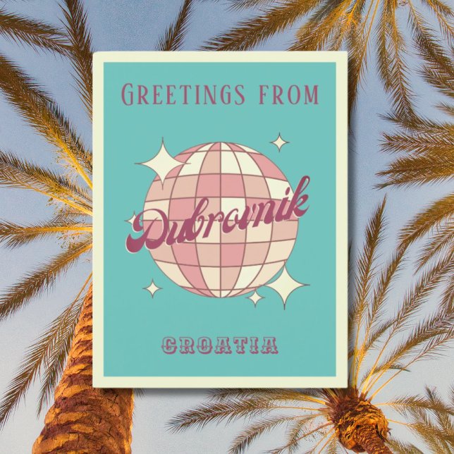 Cartão postal Vintage Dubrovnik Croácia Hrvatska (Criador carregado)