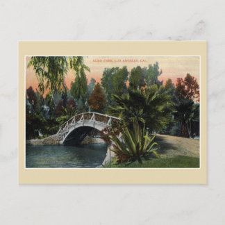 Cartão Postal Vintage Echo Park Los Angeles