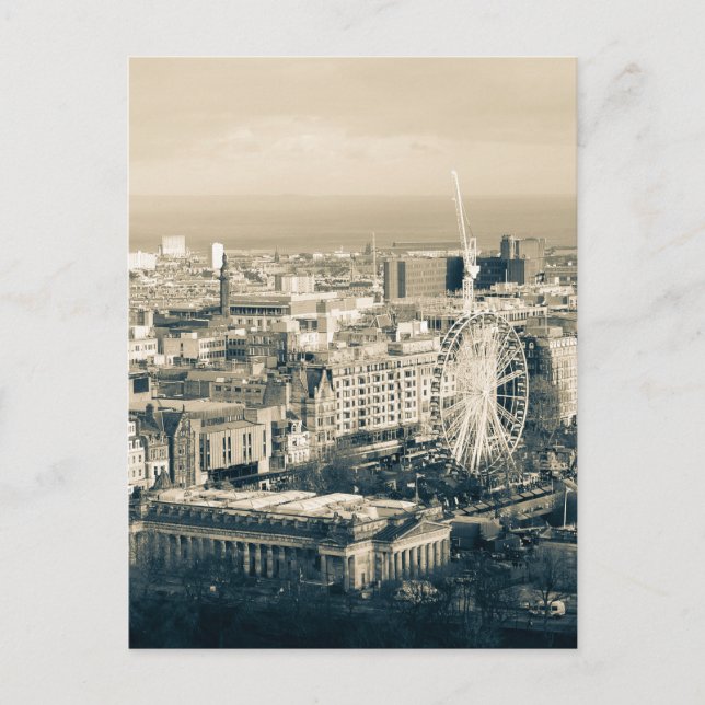 Cartão Postal Vintage Edinburgh (Frente)