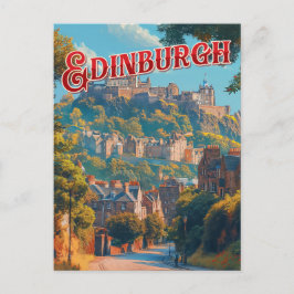 Cartão Postal Vintage Edinburgh