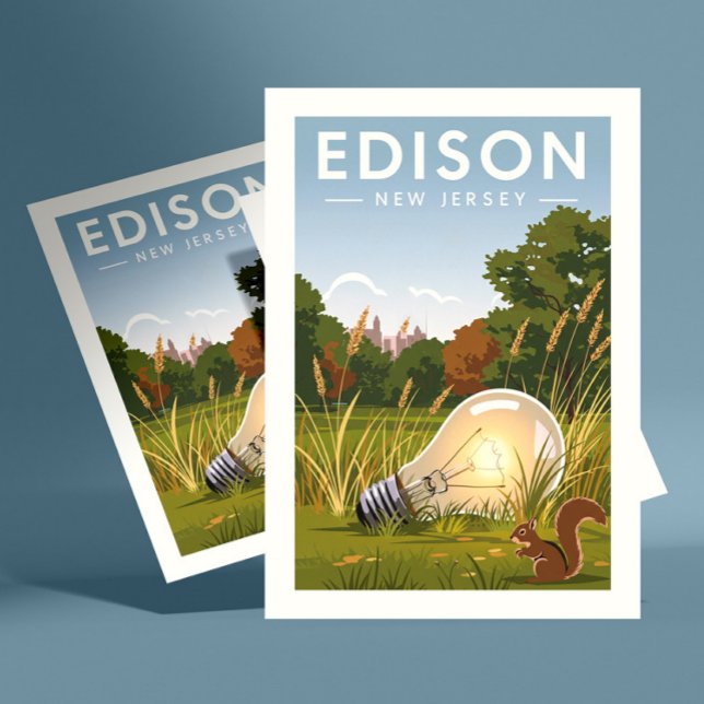 Cartão Postal Vintage Edison New Jersey (Criador carregado)