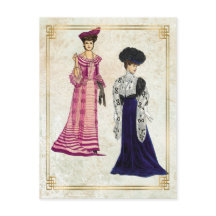 Vintage Edwardian Fashion Models Daywear