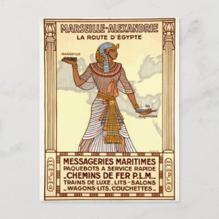 Cartão Postal Vintage Egypt Viagem