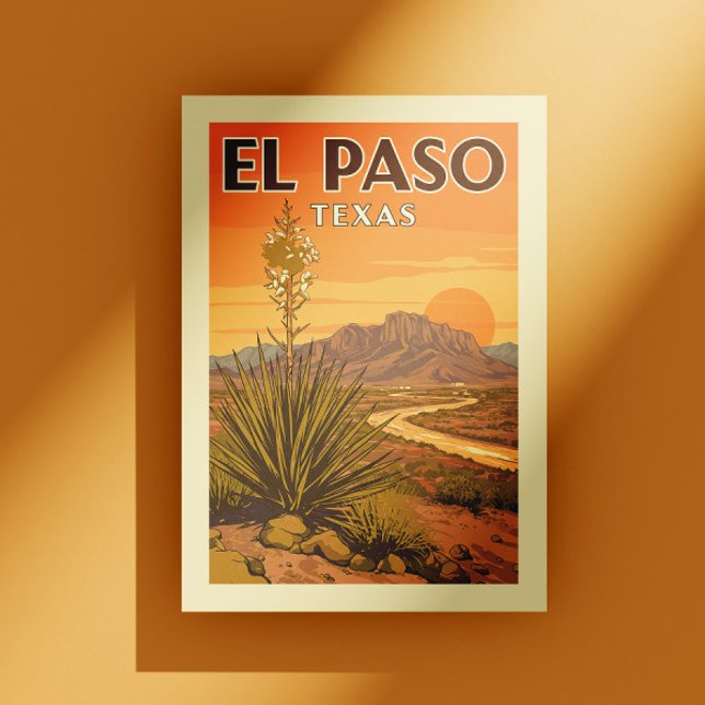 Cartão Postal Vintage El Paso Texas (Criador carregado)
