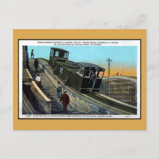 Cartão Postal Vintage eletrizante de estacas elétricas, canal do