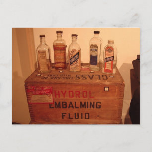 Cartão Postal Vintage Embalming Fluid Photo