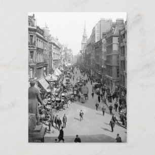 Cartão Postal Vintage England, Cheapside, City of London